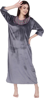 Bombshell Women Nighty(Grey)