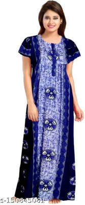 VRSU Women Nighty(Multicolor)