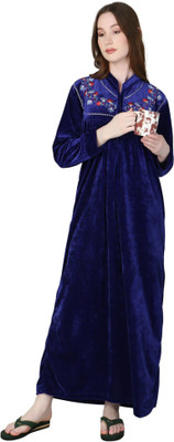 Robecult Women Nighty(Dark Blue)