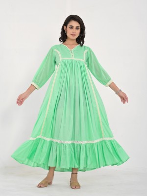 ATIRTH Women Nighty(Green)