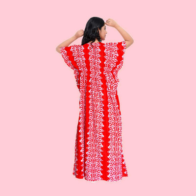 PR PINK ROYALL Women Nighty(Red)
