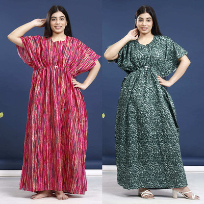 AAVYARA Women Nighty(Multicolor)