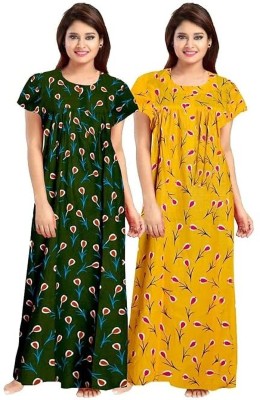 KBNBJ Women Nighty(Multicolor)