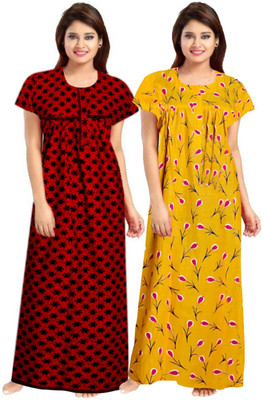 SHOPIFY Women Nighty Set(Multicolor)