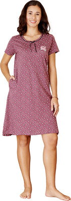BodyCare Women Nightdress(Pink)