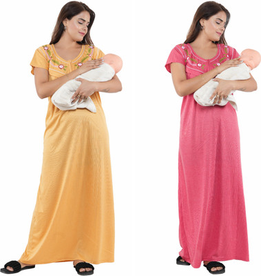 AnkushFashion Women Nighty(Multicolor)