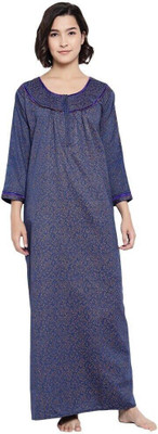 PROJEPT Women Nighty(Blue)