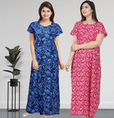 Harvik International Women Nighty Set(Multicolor)