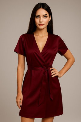 Nivcy Women Nighty(Maroon)