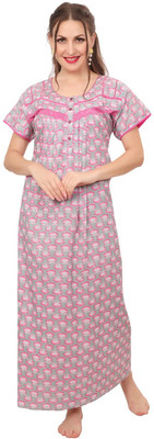 Ms.Lingies Women Maternity/Nursing Nighty(Pink)