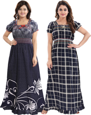 Nighty King Women Nighty(Multicolor)