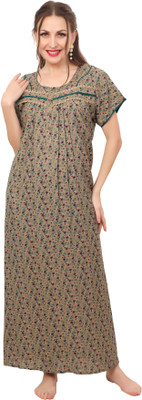 Ms.Lingies Women Maternity/Nursing Nighty(Beige)