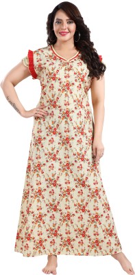 Shri Krishna Women Nighty(Multicolor)