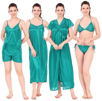 UT collection Women Nighty Set(Green)