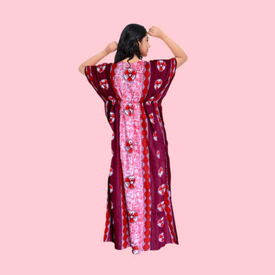 PR PINK ROYALL Women Nighty(Red)