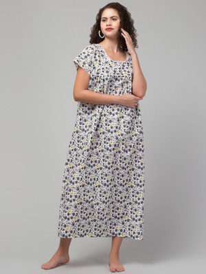 CROWN KING GARMENTS Women Nighty(Multicolor)