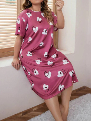 AMERICAN FASHION Women Nighty(Pink)