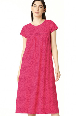 Belive in Yourself Women Nighty(Pink)
