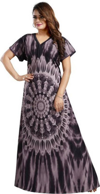 Geet Ethnica Women Nighty(Purple)