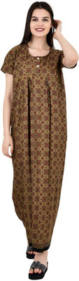 mdp Women Nighty(Brown)