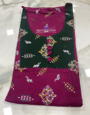 Deepa’s Vasthraalayam Women Nighty(Pink)