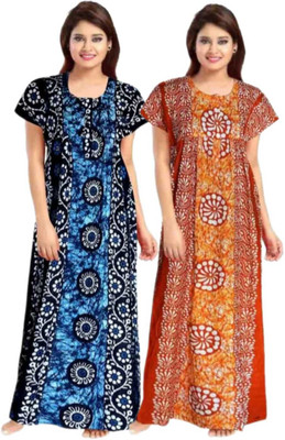 cozynighty Women Nighty(Multicolor)