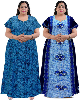 Saviaara Women Nighty(Red)