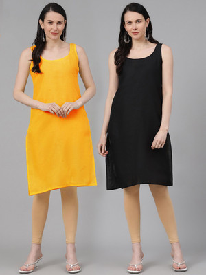 ADA Women Chemise(Black, Yellow)