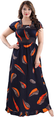 Mallinath Women Nighty(Multicolor)