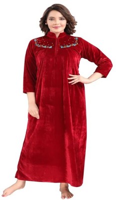 Nightdoll Women Nighty(Maroon)