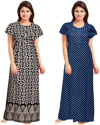 Saaviyo Women Nightdress(Multicolor)