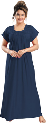 HouseOfCommon Women Nighty Set(Blue)