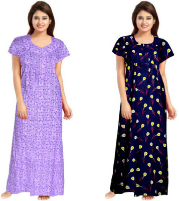 PMK FASHION Women Nighty Set(Multicolor)