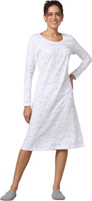 Dreamz by Pantaloons Women Nighty(White)