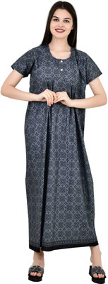 LDHSATI Women Nighty(Grey)