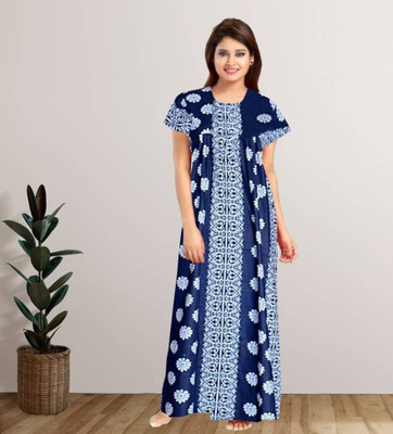 Parth Fashion Women Nighty(Multicolor)