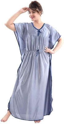 HR creation Women Nighty(Silver)