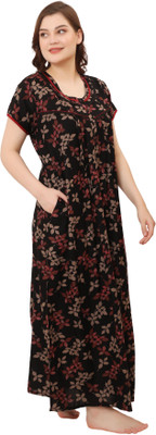 Ms.Lingies Women Maternity/Nursing Nighty(Multicolor)