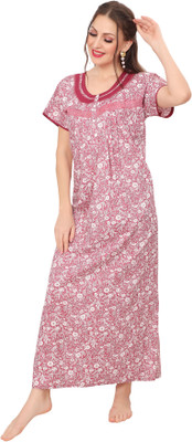 Ms.Lingies Women Maternity/Nursing Nighty(Pink)