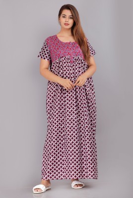 VILAKSHAN Women Nighty(Multicolor)