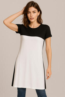 Fleximaa Women Nighty(Black)