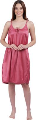 Breezly Women Nighty(Maroon)