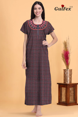 GULFEX Women Nighty(Pink)