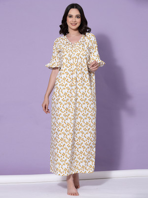 Oomph! Women Nighty(Yellow)