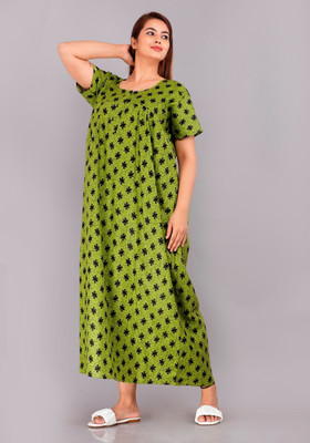 VRSU Women Nighty(Multicolor)
