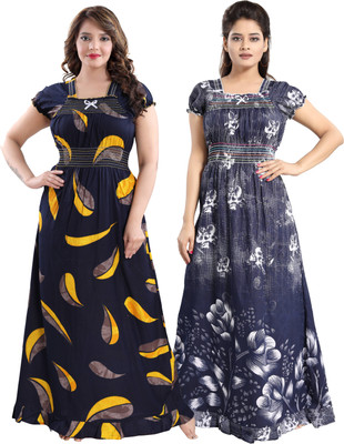 CINCO Women Nighty Set(Multicolor)