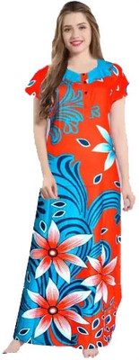 AakarShana Women Nightdress(Green)