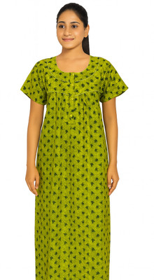 Jonas Softwear Women Nightdress(Green)