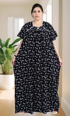 Balnce Collection Women Nighty(Black)