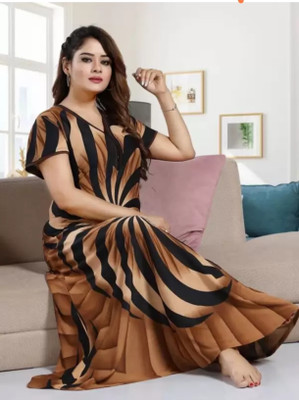 DreamBe Women Nighty(Brown)